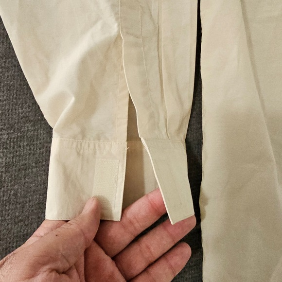 Arizona Jean Co Mens XL Hooded Field Jacket Cream Cotton Nylon Light Parka Coat - Picture 14 of 14